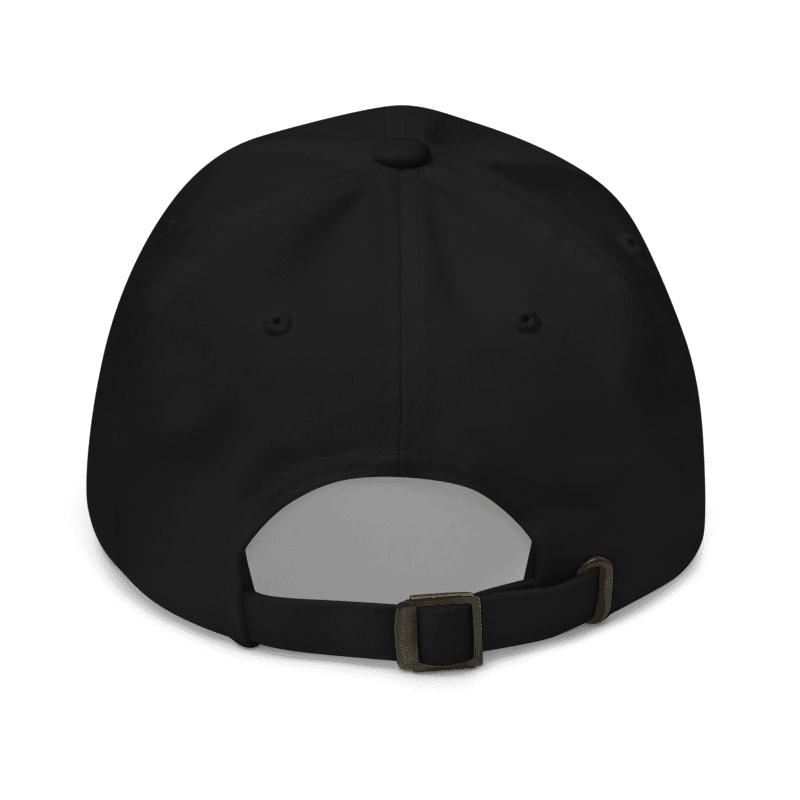 Premium Black Baseball Cap Printful mock-up 7