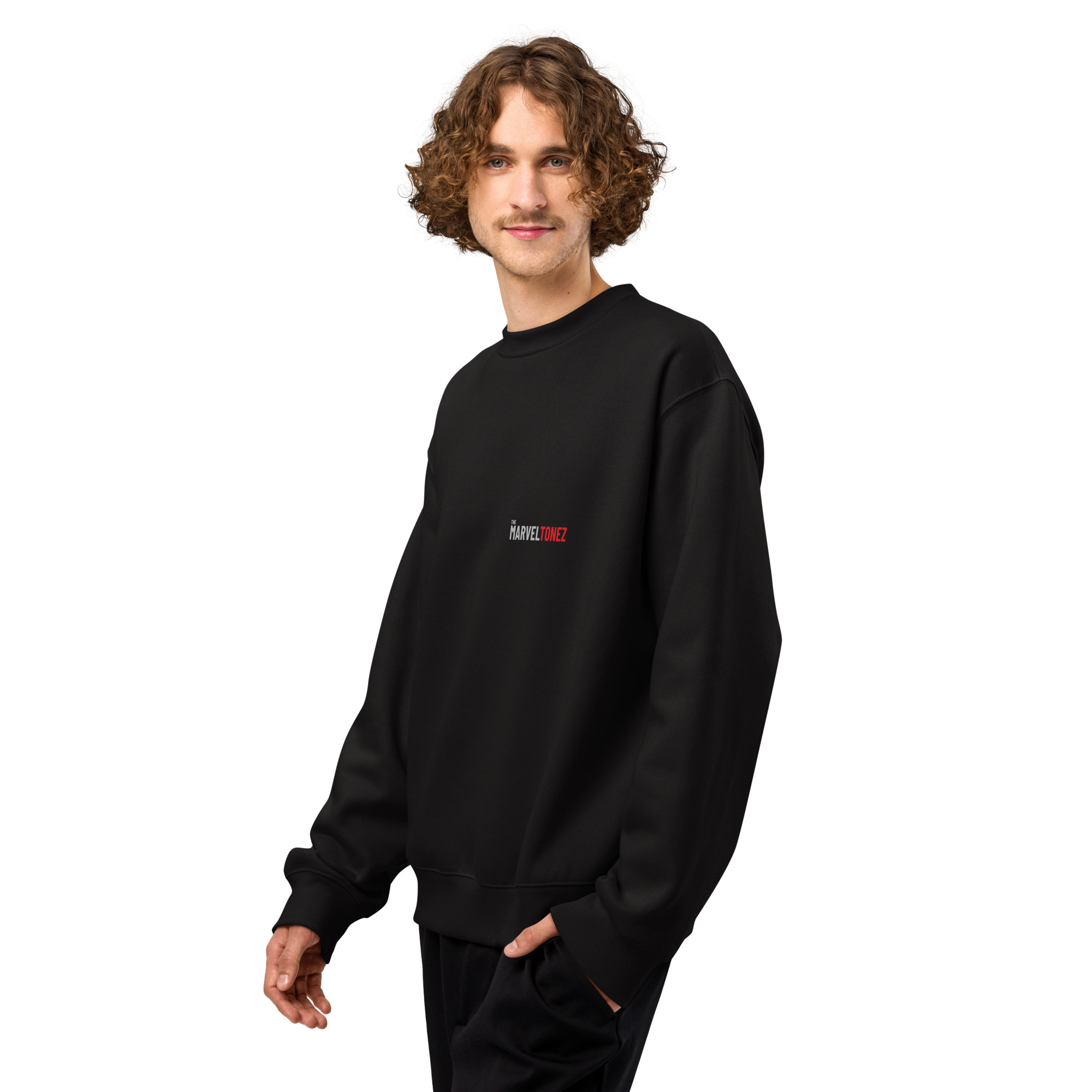 Premium Black Hoodie Printful mock-up 4