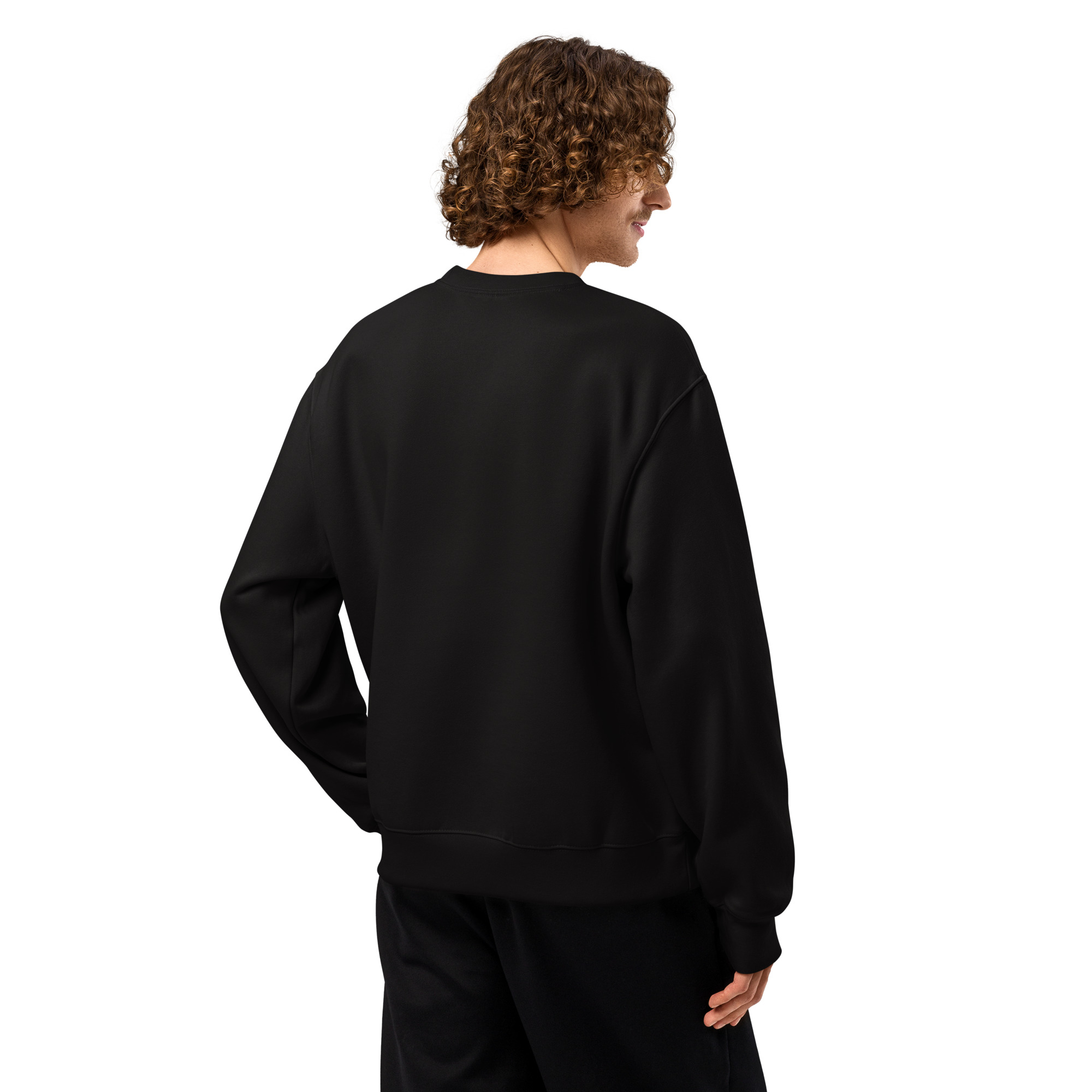 Premium Black Hoodie Printful mock-up 5