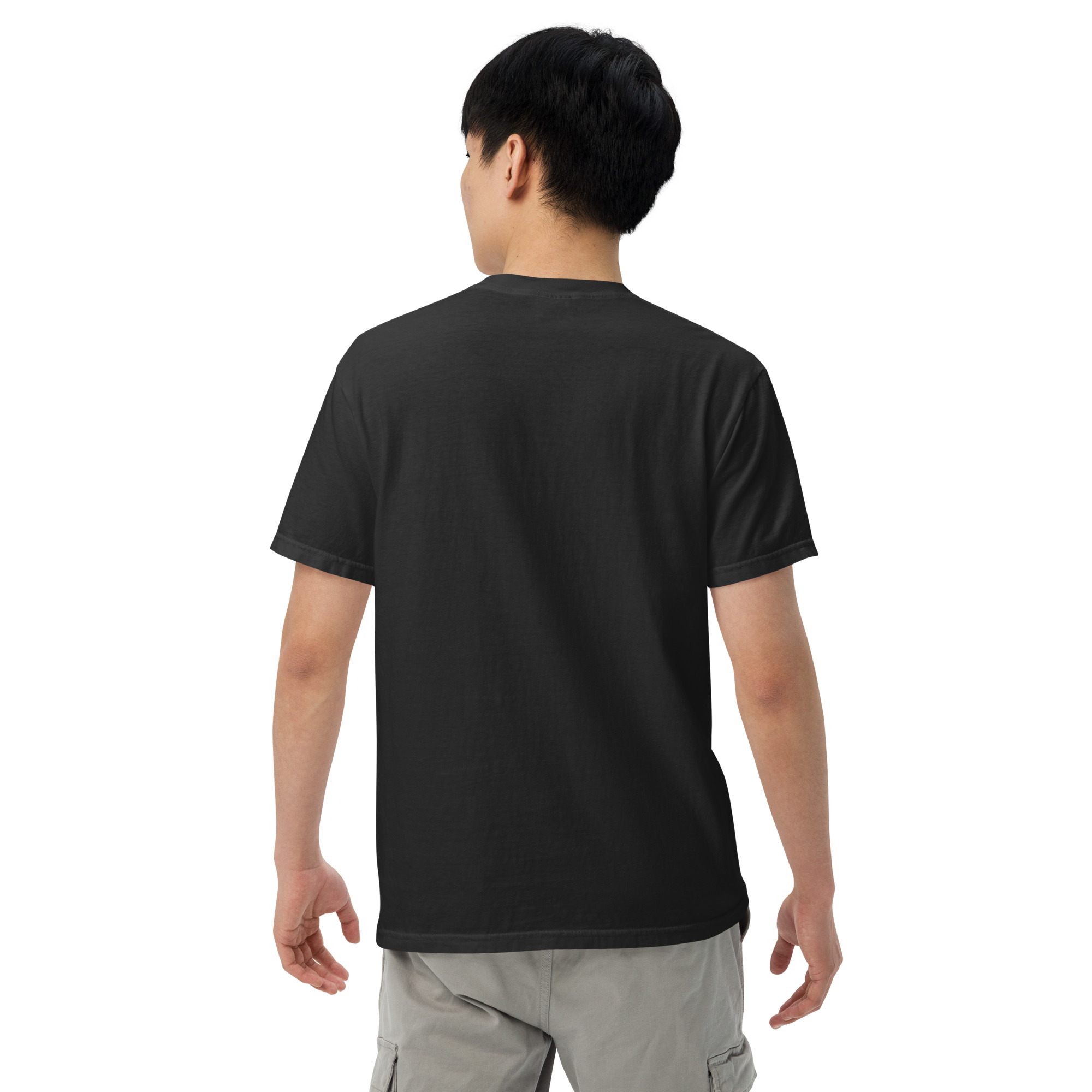 Premium Black T-shirt Printful mock-up 11